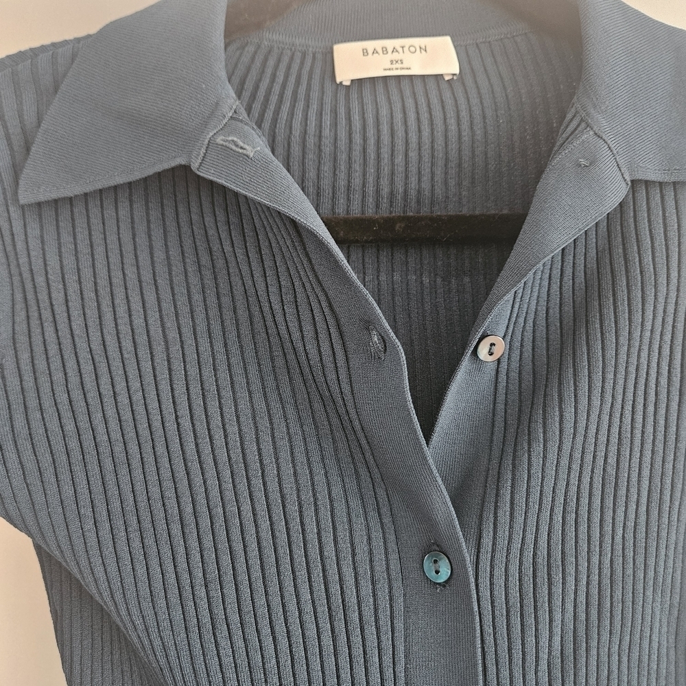 Babaton Emerald Green Ribbed Cardigan - Picture 3 of 6